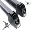 Porta-esquis de tejadilho - Ski rack M-7703s - prata - para 3 pares de esquis ou 2 pranchas de snowboard