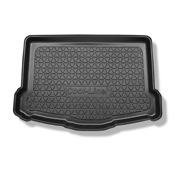 Tapete para a bagageira projetado para Nissan Qashqai II J11 Crossover (02.2014-05.2021) - compartimento de bagagem inferior com roda sobressalente temporária (base dupla removida do porta-malas)
