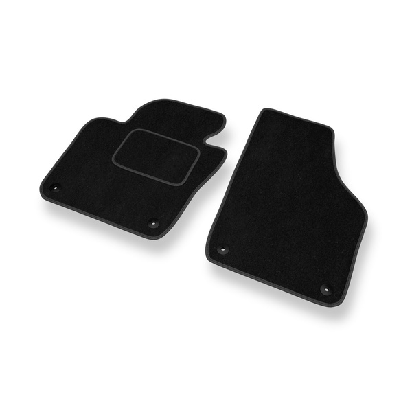 Tapetes de veludo para carros SEAT Alhambra II Van (2010-2020) - Tapetes para carros preta