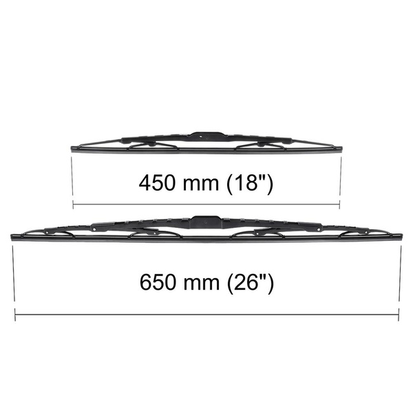 Escovas limpa-vidros para pára-brisas para Kia Carnival II Minivan (04.2006-12.2014) - standard