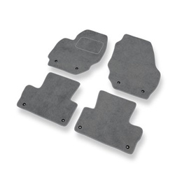 Tapetes de veludo para carros Volvo XC60 I SUV (2008-2017) - Tapetes para carros cinza