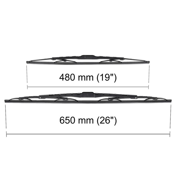 Escovas limpa-vidros para pára-brisas para Citroen Jumpy II, III Van (02.2007-2016) - standard