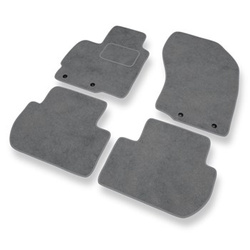 Tapetes de veludo para carros Peugeot 4007 (2007-2012) - Tapetes para carros cinza