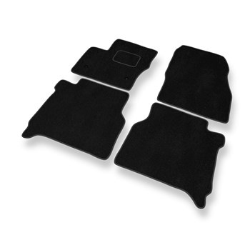 Tapetes de veludo para carros Ford Transit Connect (5-lugares) (2014-....) - Tapetes para carros preta