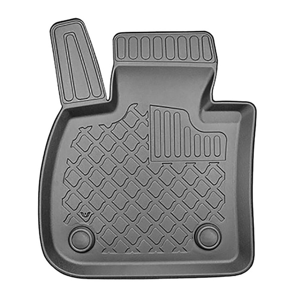 Conjunto de tapetes de bagageira e tapetes de carro feitos sob medida para BMW Série 2 U06 Active Tourer (11.2021-....) - banco deslizante traseiro (traseira - frente)