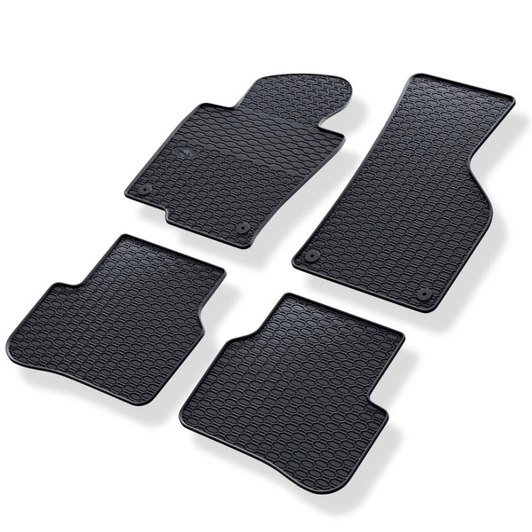Tapetes de borracha para automóveis Volkswagen Passat B7 Sedan, Variant (2010-2014) - preto - 4 pcs.