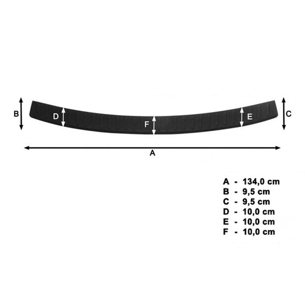 Proteção para o para-choque traseiro compatível com Volkswagen Caddy IV Cargo (2015-....)
