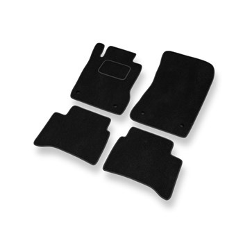 Tapetes de veludo para carros Mercedes-Benz Classe E W211 (2002-2009) - Tapetes para carros preta