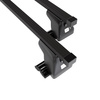 Suporte de tejadilho compatível com Opel Vivaro A Vagão (2001-2006) - bagageiro preto - mala de teto - rack de barras - pontos de montagem - Aço