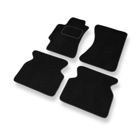 Tapetes de veludo para carros Saab 9-2X I (2004-2006) - Tapetes para carros preta