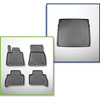 Conjunto de tapetes de bagageira e tapetes de carro feitos sob medida para BMW X5 G05 SAV (11.2018-....) - 5 lugares; sem terceira fileira; também Plug-in Hybrid