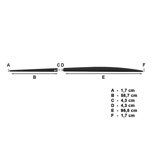 Fitas laterais compatíveis com Seat Ibiza IV Sportstourer (5 portas) - (2010-2016)