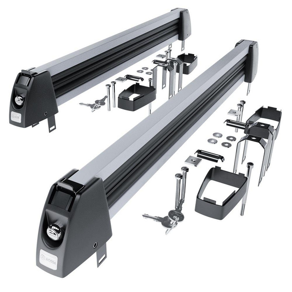 Porta-esquis de tejadilho - Ski rack M-7703s - prata - para 3 pares de esquis ou 2 pranchas de snowboard