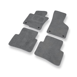 Tapetes de veludo para carros Volkswagen Passat B7 Sedan, Variant (2010-2014) - Tapetes para carros cinza