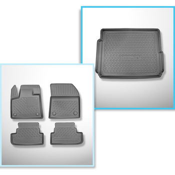 Conjunto de tapetes de bagageira e tapetes de carro feitos sob medida para Opel 