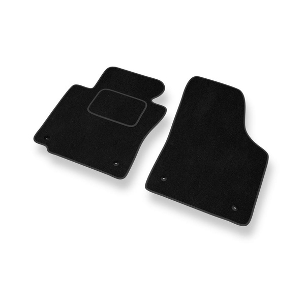Tapetes de veludo para carros Volkswagen Scirocco III Coupé (2008-2014) - Tapetes para carros preta