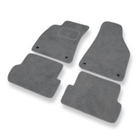 Tapetes de veludo para carros Audi A4 II B6 (2000-2005) - Tapetes para carros cinza