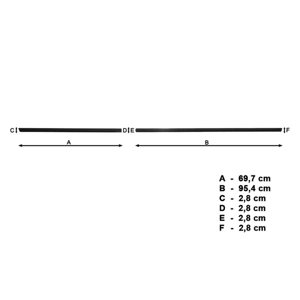 Fitas laterais compatíveis com Chevrolet Trax Crossover (2013-2019)