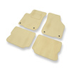 Tapetes de veludo para carros Seat Leon I Hatchback (1998-2006) - Tapetes para carros bege