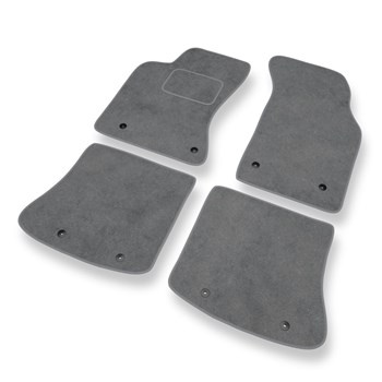 Tapetes de veludo para carros Audi A4 I B5 (1994-2001) - Tapetes para carros cinza