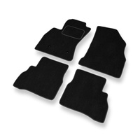 Tapetes de veludo para carros Opel Combo D (2011-2018) - Tapetes para carros preta