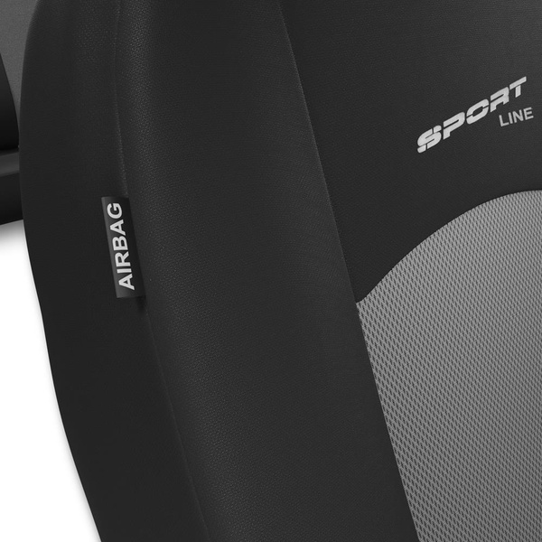 Capas de carro universais para Skoda Fabia I, II, III, IV (1999-....) - cinza claro