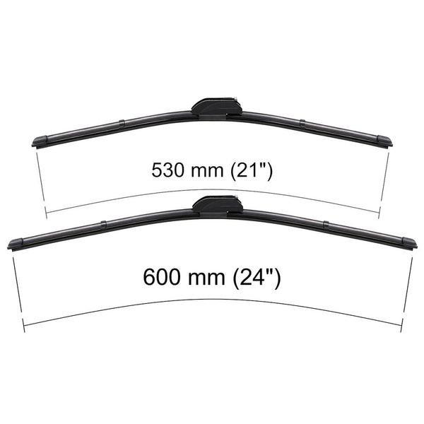 Escovas limpa-vidros para pára-brisas para Volvo V70 II Combo (03.2000-07.2004) - planas