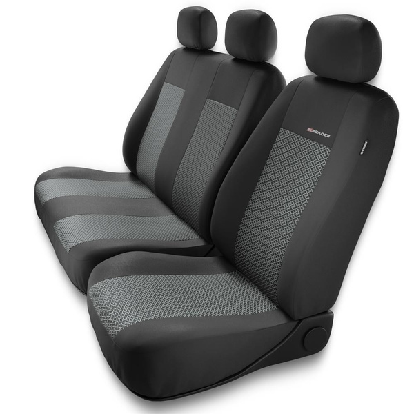 Capas de carro universais para Citroen Berlingo I, II, III (1996-....) - Tipo 2 (cinza)