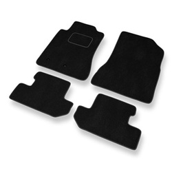 Tapetes de veludo para carros Ford Mustang VI Coupé, Convertível (2014-2023) - Tapetes para carros preta