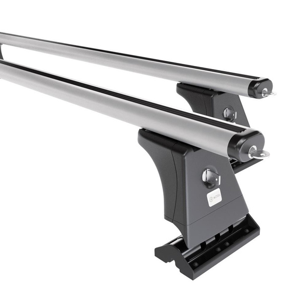 Suporte de tejadilho compatível com Mercedes-Benz Classe S W221 Limusine (2006-2013) - bagageiro prata - mala de teto - rack de barras - pontos de montagem - Alumínio