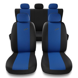 Capas de carro universais para BMW Série 3 E36, E46, E90, F30, G20, G21 (1990-....) - azul