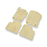 Tapetes de veludo para carros Mercedes-Benz Classe M W164 (2005-2011) - Tapetes para carros bege