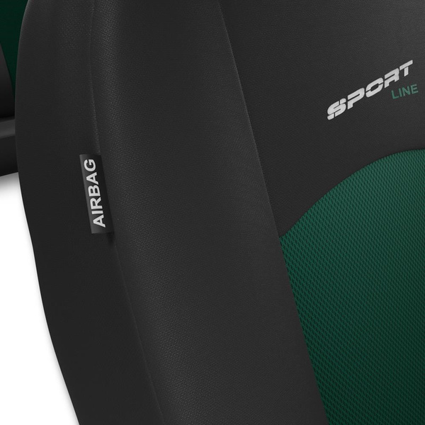 Capas de carro universais para Peugeot 206 (1998-2012) - verde