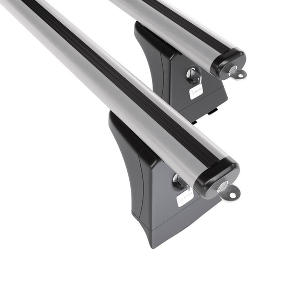 Suporte de tejadilho compatível com Toyota Avensis mk III Combo (2009-2019) - bagageiro prata - mala de teto - rack de barras - pontos de montagem - Alumínio