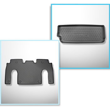 Conjunto de tapetes de bagageira e tapetes de carro feitos sob medida para Tesla
