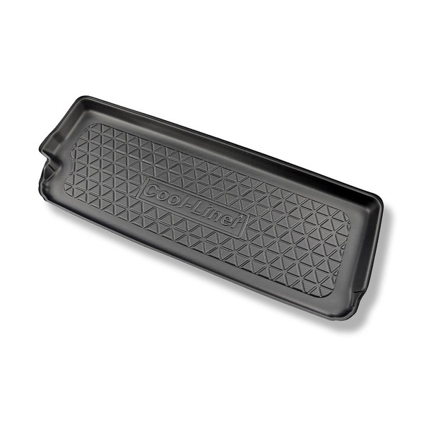 Conjunto de tapetes de bagageira e tapetes de carro feitos sob medida para Tesla Model X SUV (10.2016-12.2020) - 6 lugares; II fileira; para o espaço atrás da terceira fileira de assentos