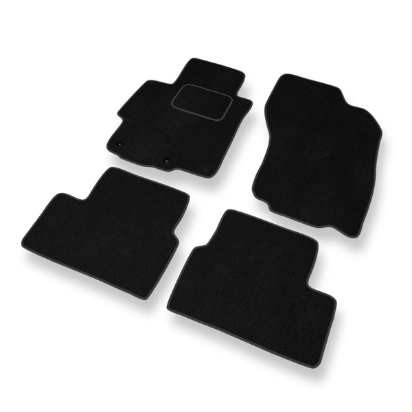 Tapetes de veludo para carros Mitsubishi Lancer VIII Sedan, Sportback (2007-2016) - Tapetes para carros preta