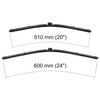 Escovas limpa-vidros para pára-brisas para Audi A4 B8, B9 Allroad, Avant, Cabriolet, Limousine (11.2007-2024) - planas