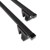 Suporte de tejadilho compatível com Dacia Sandero II Stepway Crossover (2009-2020) - bagageiro preto - mala de teto - rack de barras - barras - Aço
