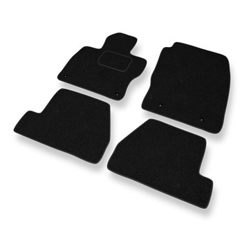 Tapetes de feltro para carros Ford Focus III (2010-2018) - Tapetes para carros preta