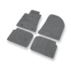 Tapetes de veludo para carros Toyota Avensis II Combo, Liftback, Sedan (2003-2008) - Tapetes para carros cinza