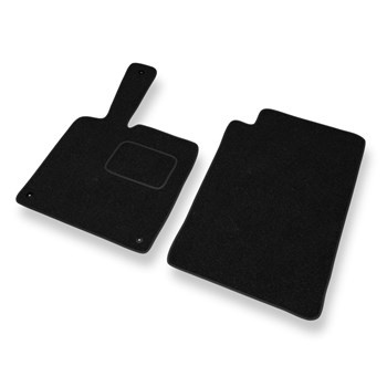 Tapetes de feltro para carros Smart ForTwo II (2007-2013) - Tapetes para carros preta