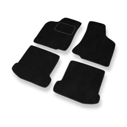 Tapetes de veludo para carros Volkswagen Polo III Classic, Hatchback, Variant (1994-2001) - Tapetes para carros preta