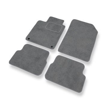 Tapetes de veludo para carros Renault Laguna III (2007-2015) - Tapetes para carros cinza