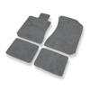 Tapetes de veludo para carros Honda Legend IV Sedan (2004-2012) - Tapetes para carros cinza