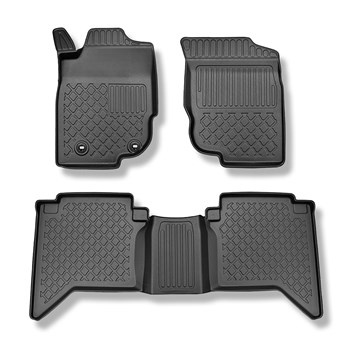 Tapetes TPE para Toyota Hilux VII Pick-Up (12.2015-10.2022) - cabine dupla