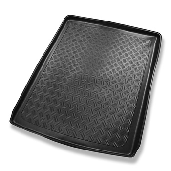 Tapete para a bagageira projetado para Audi A6 C6 Avant (03.2005-2011) - modelos com um sistema de trilhos de fixação no rack; também para a versão Allroad Quattro