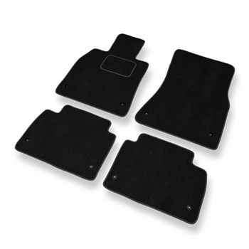 Tapetes de veludo para carros Lexus GS III Sedan (2004-2012) - Tapetes para carros preta