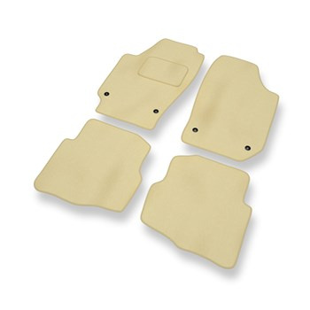 Tapetes de veludo para carros Seat Ibiza III Hatchback (2002-2008) - Tapetes para carros bege