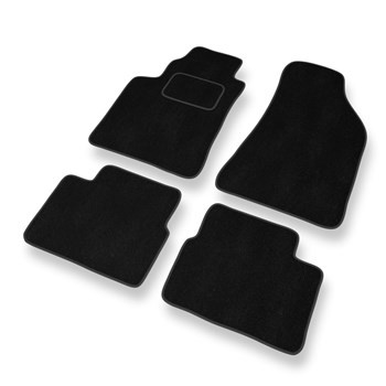 Tapetes de veludo para carros Lancia Delta III Hatchback (2008-2014) - Tapetes para carros preta